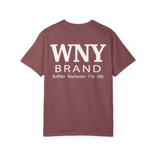WNY BRAND Classic Garment Dyed T-Shirt - brick red