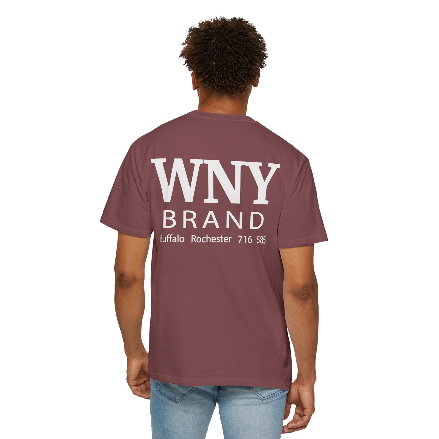 WNY BRAND Classic Garment Dyed T-Shirt - brick red