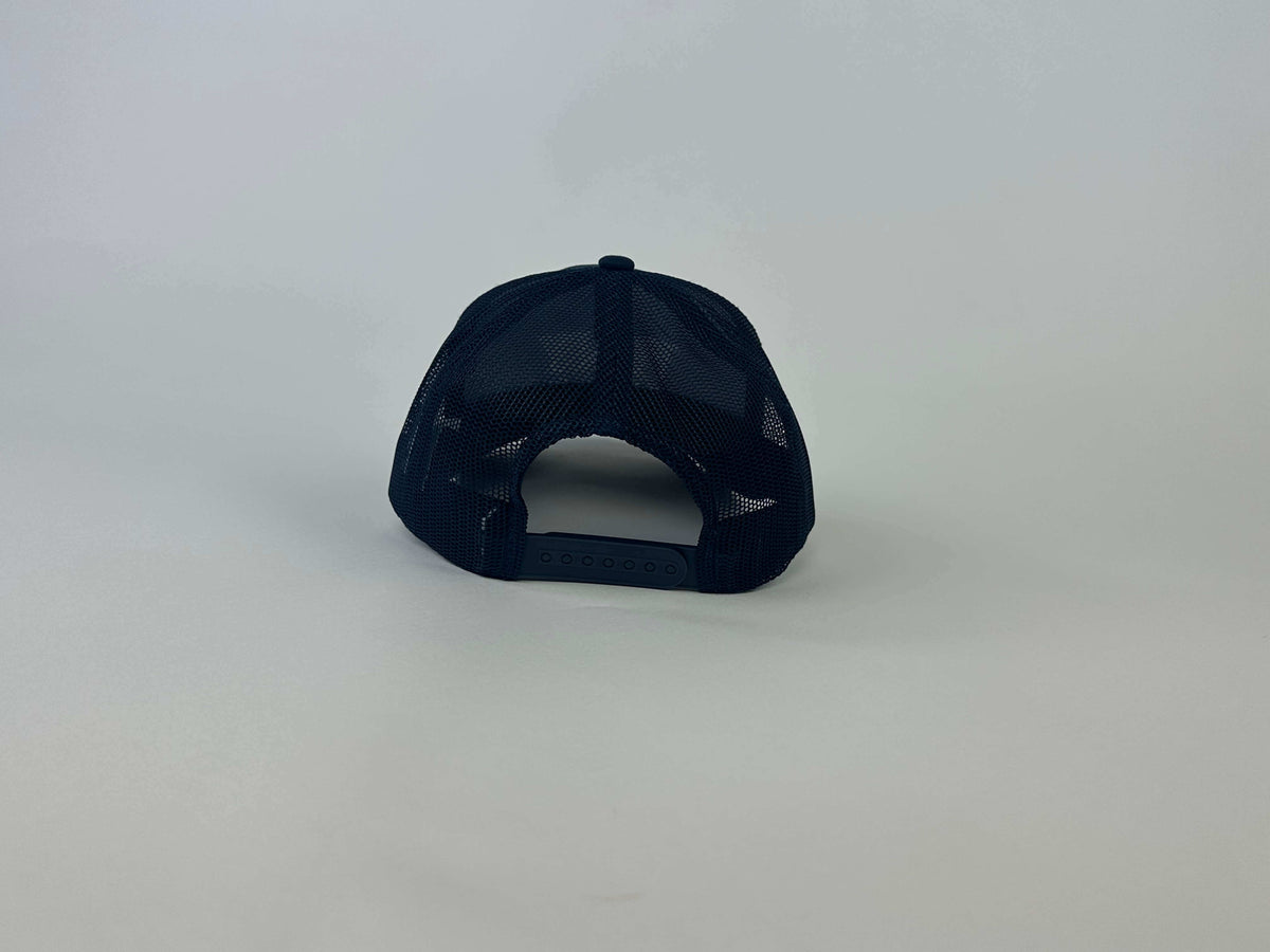 3D Puff WNY Brand Trucker - navy