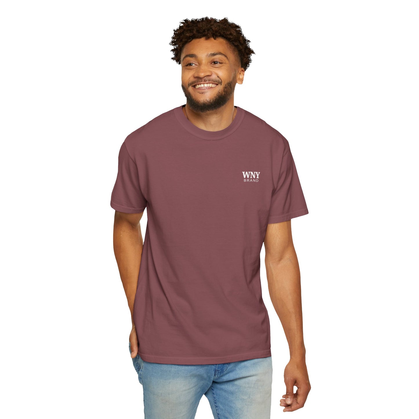 WNY BRAND Classic Garment Dyed T-Shirt - brick red