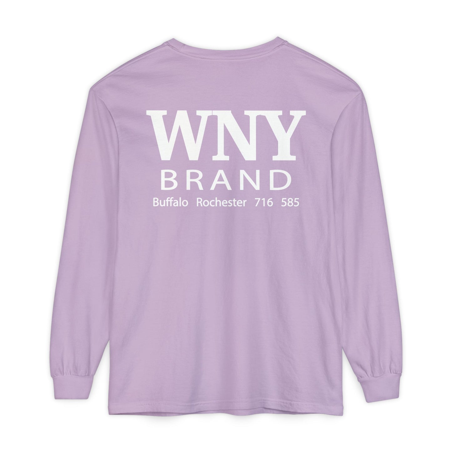 WNY Womens Unisex Garment-dyed Long Sleeve T-Shirt