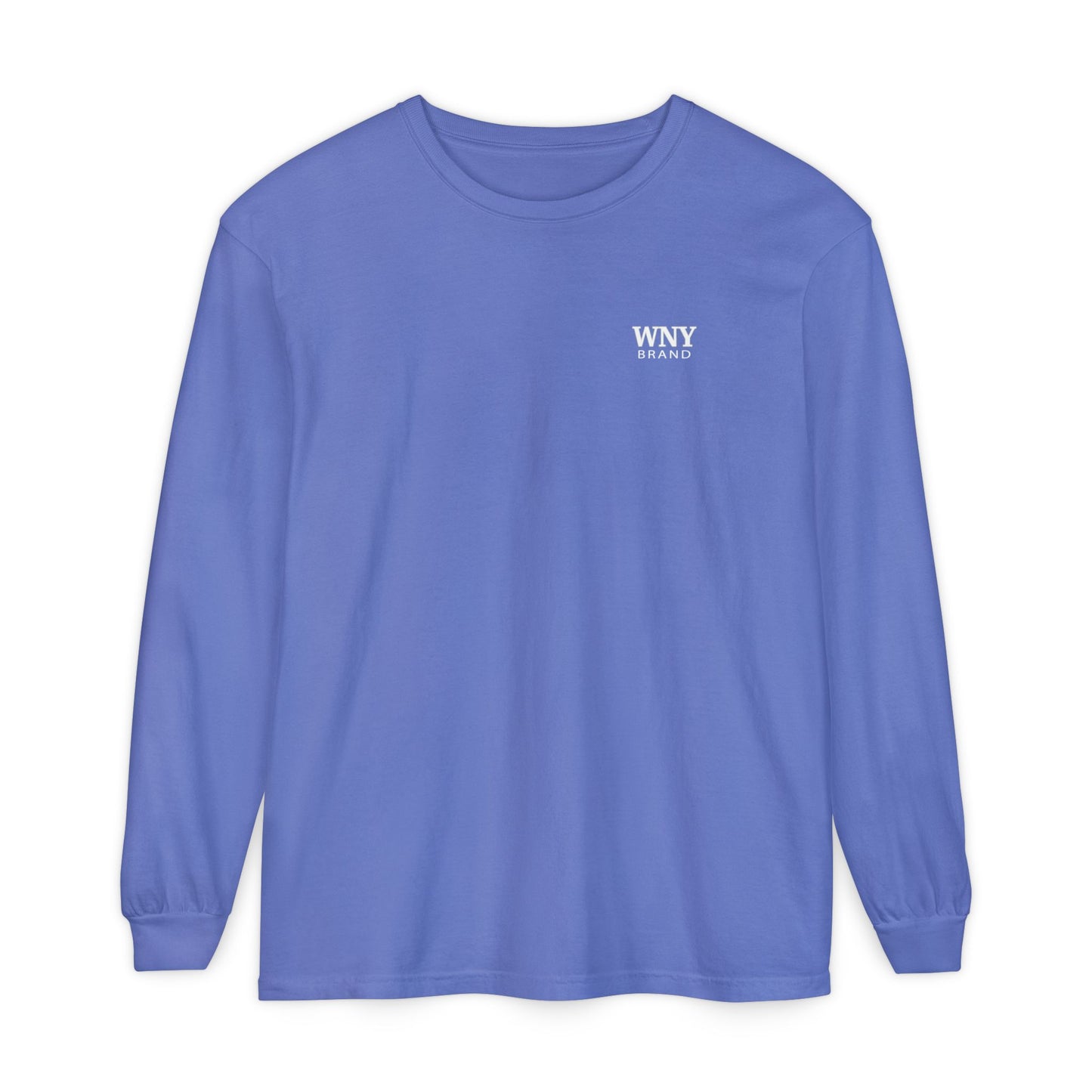 WNY BRAND Classic Garment Dyed Long Sleeve Shirt — periwinkle