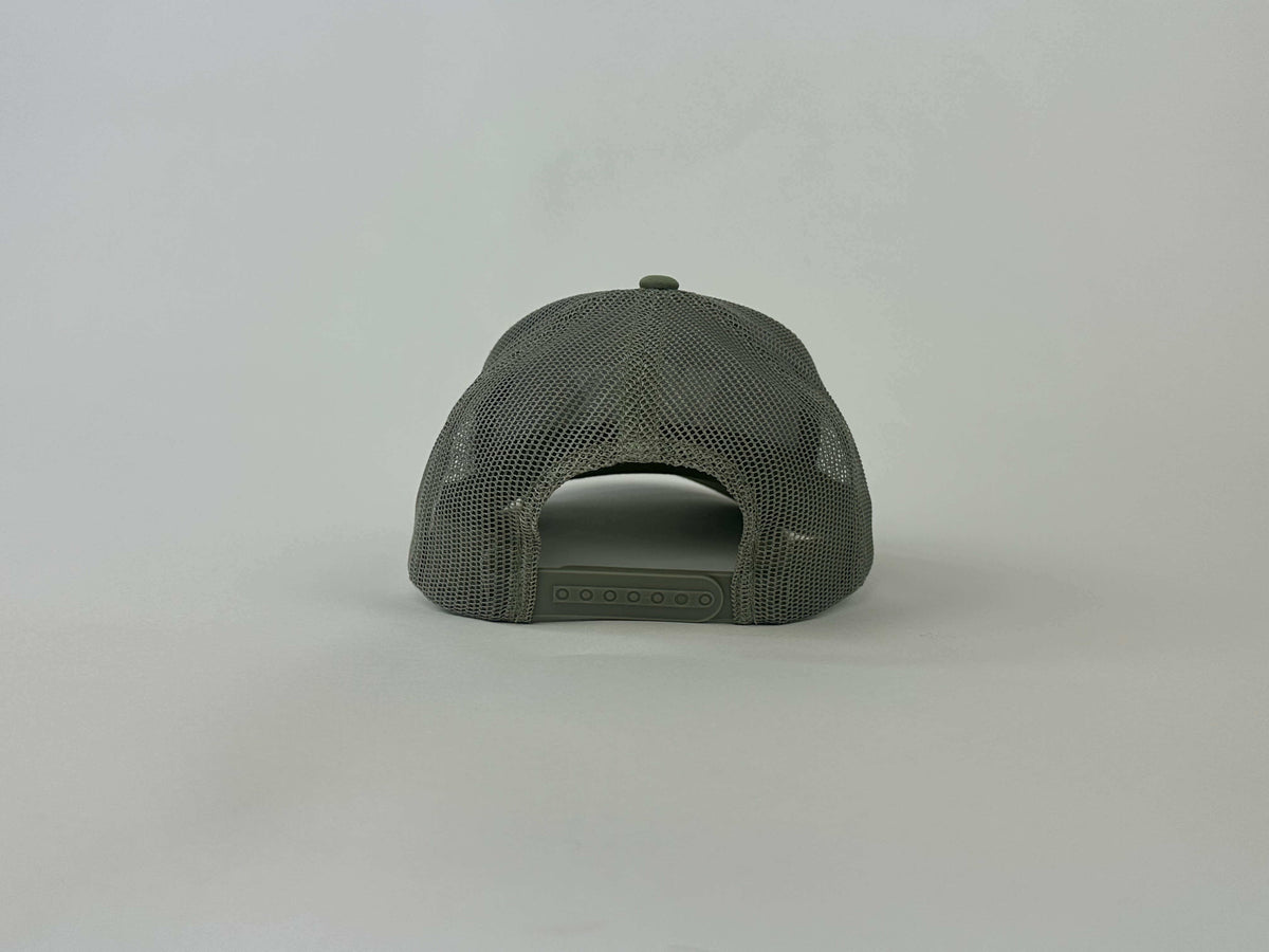 3D Puff WNY Brand Trucker - light green
