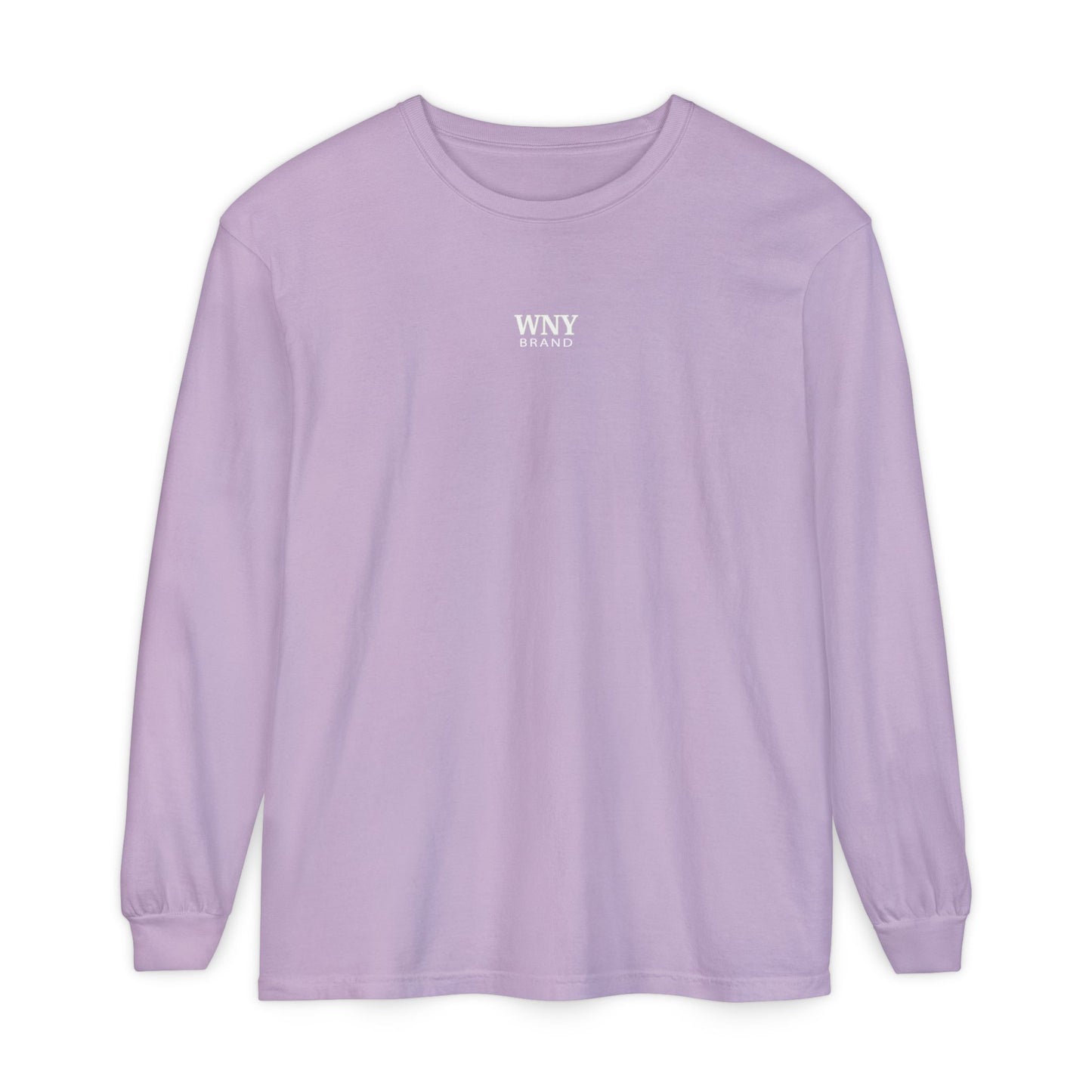 WNY Womens Unisex Garment-dyed Long Sleeve T-Shirt