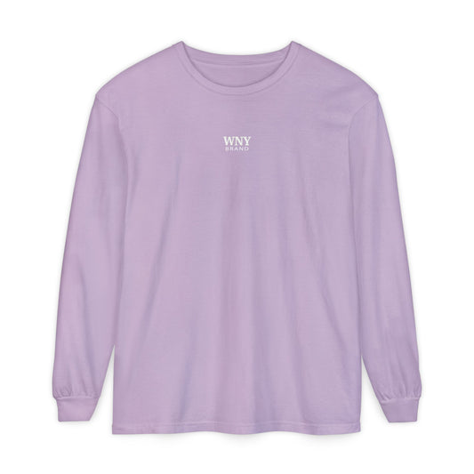 WNY Womens Unisex Garment-dyed Long Sleeve T-Shirt