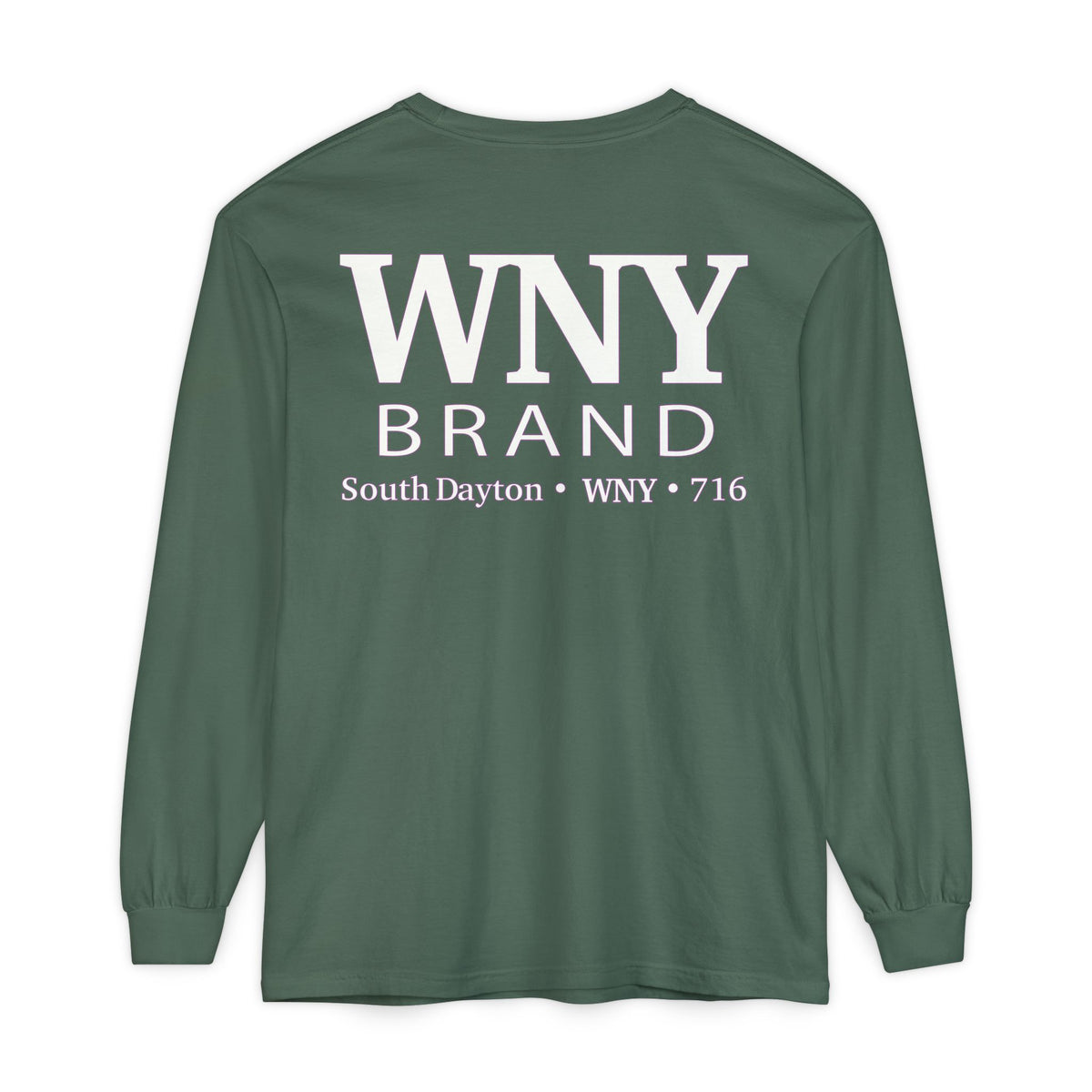 WNY Brand Long Sleeve Tee — South Dayton 716 Garment-Dyed Shirt