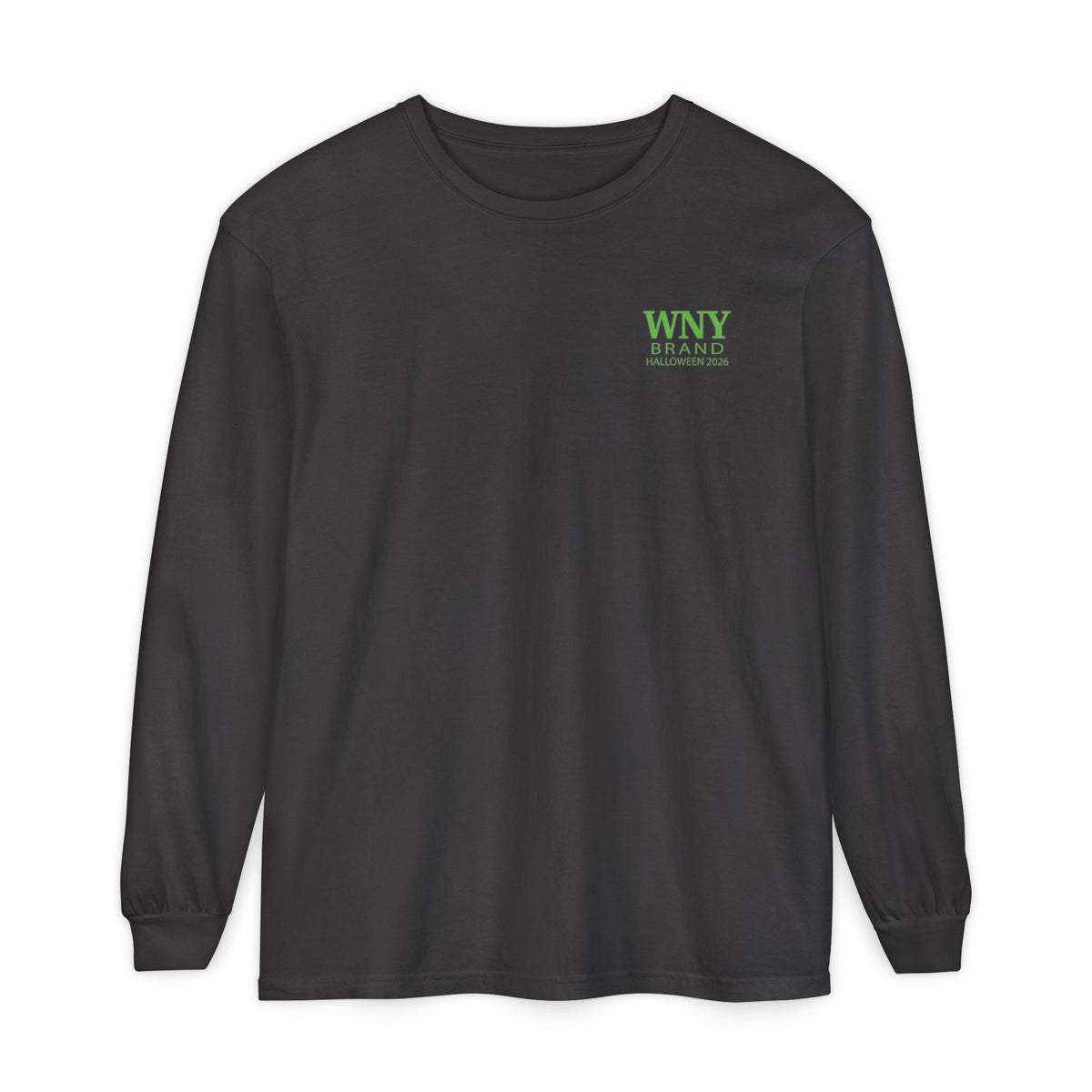 WNY Halloween Long Sleeve Tee — “Halloween 2026” Spiderweb & Jack O’ Lantern