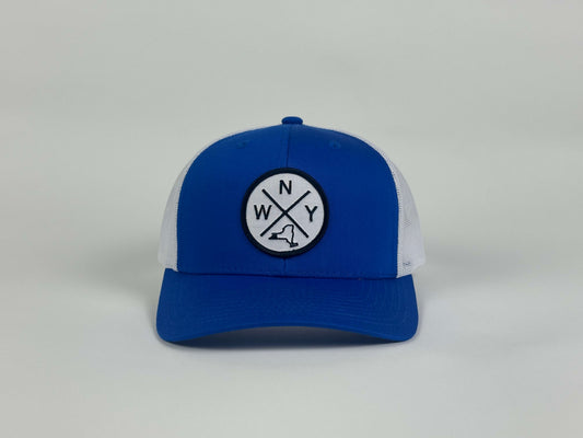 WNY PATCH royal blue / white